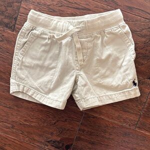 Polo by Ralph Lauren Kids Beige Shorts with Navy Logo